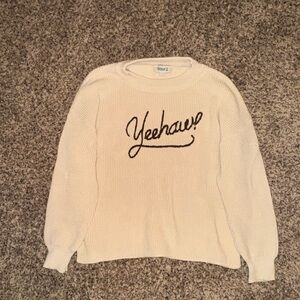 Cream Yeehaw Sweater